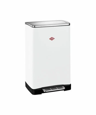WESCO Treteimer 36L weiß matt Mülltrennung 2x18L Big Double Boy - Bild 1 von 2