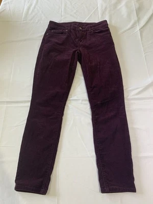 Женские фиолетовые вельветовые брюки 7 For All Mankind талия 28 дюймов внутренний шов 25,5 дюйма - Изображение 1 из 4
