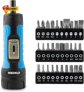 10574A 1/4 Antrieb Drehmomentschlüssel Schraubendreher Set 30 Stück S2 Stahl Philips... - Bild 1 von 12