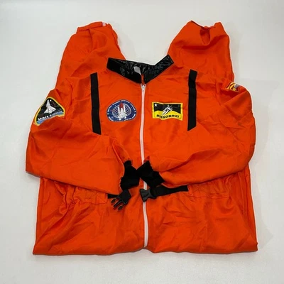 Disfraz Unisex Mono Naranja Astronauta Traje de Vuelo Parches, Talla XL Foto 1 de 4
