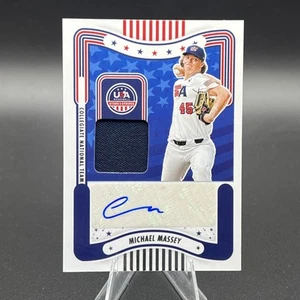 2024 Panini Stars and Stripes Michael Massey Auto Game Worn Patch Rookie - Picture 1 of 2