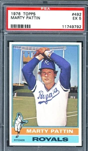 1976 Topps - Marty Pattin #492 PSA 5 - Picture 1 of 2
