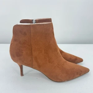 NEU Charles by Charles David "Accurate" bernsteinbraun Reißverschluss Stiefelette Größe 9 - Bild 1 von 11