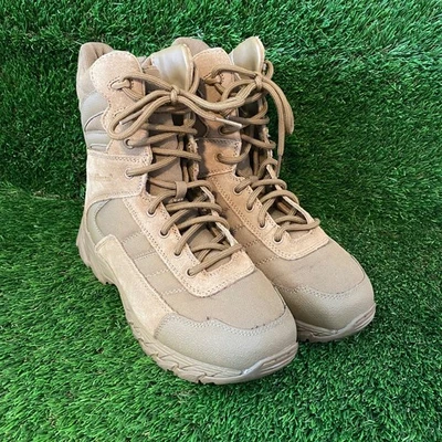 Smith & Wesson Boots 1091 RANGER WR Size 8 Men's Brown High Top Zip-Up + Lace - Photo 1/4