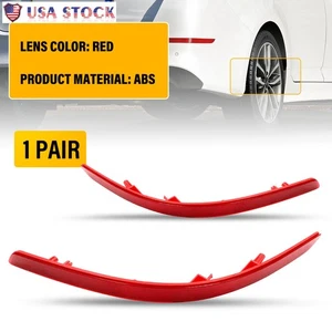 2x Red Rear Reflector Bumper Marker Light Left & Right For Kia Optima 2014-2015 - Picture 1 of 9