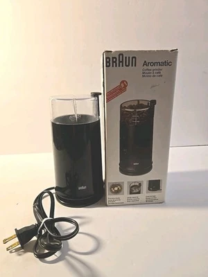 VTG Braun KSM 2B  Aromatic Coffee Grinder - Black Good Used Condition in OrigBox - Image 1 of 4