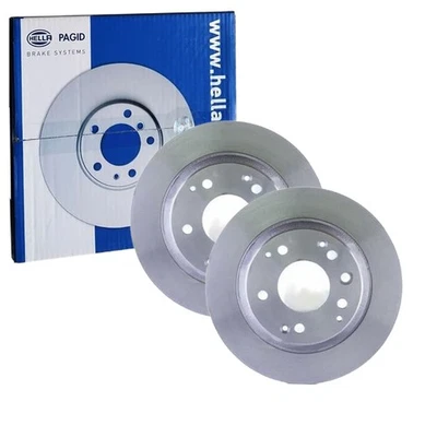 2x HELLA Pagid Disques Ø282mm Arrière Convient pour Honda Légende Shuttle 5021 - Photo 1/4