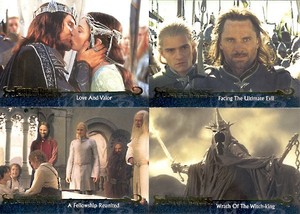 LORD OF THE RINGS RETURN OF THE KING UPDATE SET OF 72 CARDS