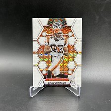 2023 Panini Mosaic Chad Johnson White Mosiac /25 Bengals Card No. 47