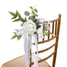 8pcs Wedding Chair Back Flower Forest Pew Silk Flower Floral Hoop Bouquet