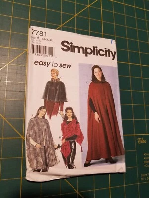 Simplicity easy to sew 7781 Capes and Wrap - Image 1 of 2