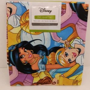 Disney Princess Cotton Fabric Fat Quarter 18x22 Material Crafts Sewing Quilting - Picture 1 of 4