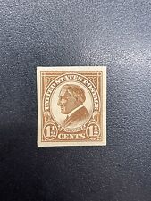 US Stamp Scott #576. "Regummed" 1923 Warren Harding. 1 1/2 Cents Imperf. MNH