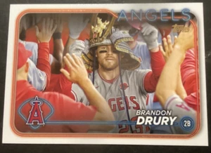 2024 Topps Series 2 Brandon Drury Golden Mirror Image Variation SSP #644 - Picture 1 of 2