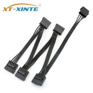 4pin IDE to SATA Power Cable 1 to 5 IDE Large 4P to SATA Hard Disk Adapter Cord