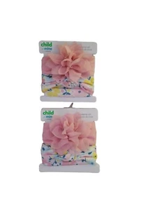 Twin Girls Clothes Carters 3-6 mos NWT head bands 2 packs lot of2 - Picture 1 of 2
