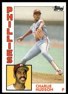 1984 Topps Charlie Hudson Rookie Philadelphia Phillies #432