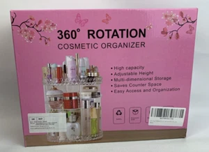 Plastic Makeup Organiser Rotating High Capacity Adjustable 360 Degree G421 - Picture 1 of 6