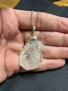 Rare Faden Quartz Crystal Mineral Gemstone Necklace Pendant Specimen 001 - Picture 1 of 12