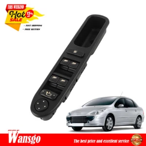 Black Front Driver Side Master Power Window Switch Fit For Peugeot 307 2000-2014 - Picture 1 of 11