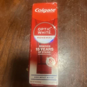 Colgate Optic White Renewal Teeth Whitening Toothpaste. 3 oz. EXP 07/2025 - Picture 1 of 2