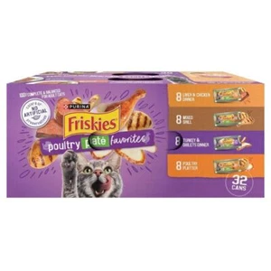 Purina Friskies Liver Turkey Flavor Wet Cat Food Poultry Favorites - 5.5oz/32ct - Picture 1 of 5