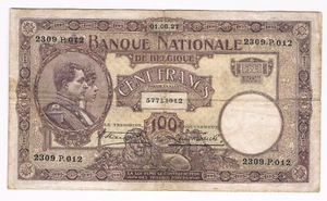 100 Frank/Francs type "1919" Nationale Reeks 01.06.1927 Morin 58c - Picture 1 of 2