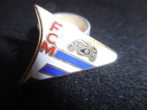 Vintage Moto Bike enamel pin advertising for FCM -Rare!!#CA - Picture 1 of 5