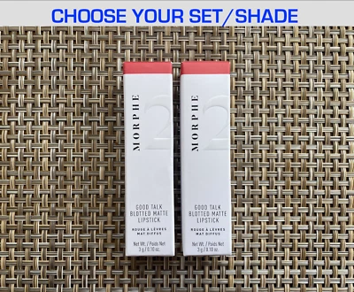 (2 pk.) MORPHE 2 GOOD TALK BLOTTED MATTE LIPSTICK (0.10 oz.): CHOOSE YOUR SHADE - Image 1 of 4