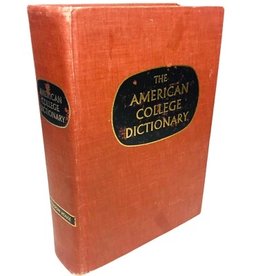 Vintage American College Dictionary 1962 Random House HC Letter Tabs Reference - Image 1 of 4