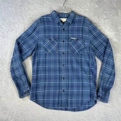 Camisa Ralph Lauren Denim & Supply Para Hombres Grande Azul Tartán Franela Campcore Cabin Foto 1 de 4