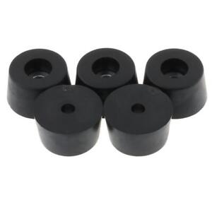 5 Pack 33x19mm Furniture Cabinet Round Rubber Case Feet