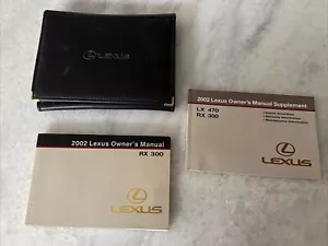 2002 Lexus RX 300 Owners Manual And Manual Supplement With Case - Picture 1 of 4
