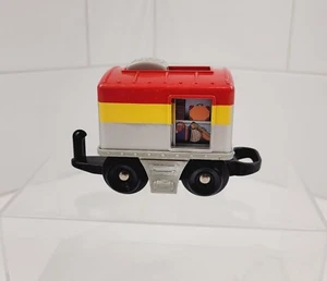 Fisher Price GeoTrax Pacific Chief Luggage Car ONLY Train Red Yellow - Picture 1 of 9