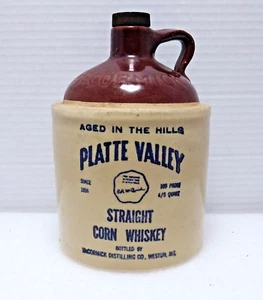 Vintage McCORMICK Platte Valley Straight Corn Whiskey 4/5 QT Krug mit Korkenverschluss USA - Bild 1 von 12
