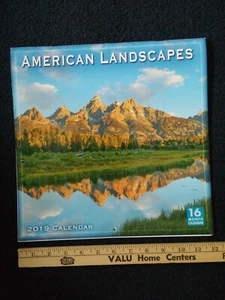American Landscapes 2019 Wall Calendar 12x12, America Landmark National US USA - Picture 1 of 2