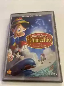 Disney Pinocchio 70th Anniversary Platinum Edition (includes DVD + Blu-Ray - Picture 1 of 1