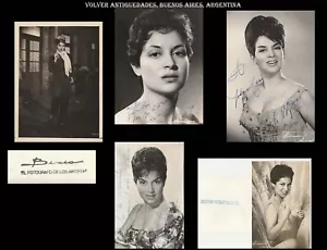 Virginia Luque butch actress tango singer Annemarie Heinrich lot of photo signed - Picture 1 of 7