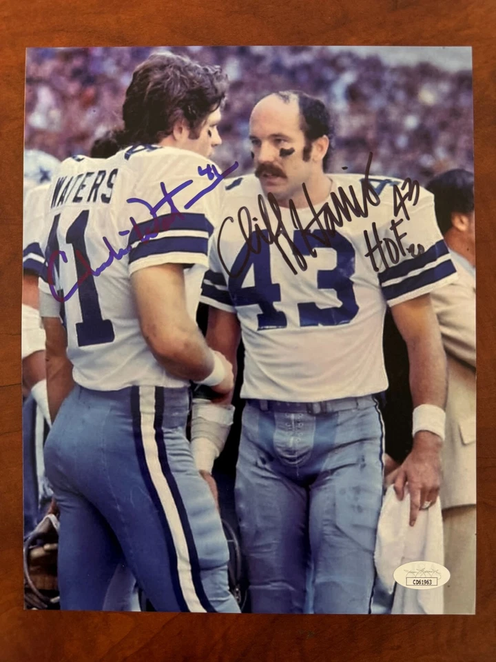 Charlie Waters & Cliff Harris signed DALLAS COWBOYS photo   JSA COA - Image 1 of 1