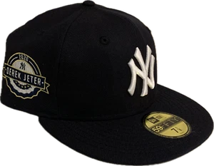 Men's New York Yankees New Era Derek Jeter 2020 HOF Side Patch Navy Fitted Hat - Picture 1 of 5