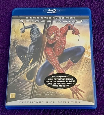 Spiderman 3 Blu-ray DVD (2007) Tobey Maguire FREE UK P&P - Image 1 of 3