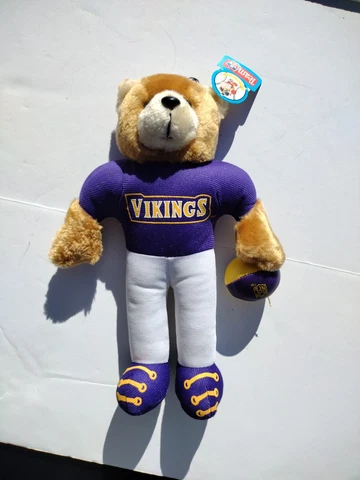 1992 Team NFL Sports Stuff Minnesota Vikings Plush 12" Good Stuff W Original Tag Cover