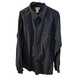 Industrial Exchange Men's Long Sleeve Shirt Size XL Blue Stripes Button Up - Picture 1 of 9