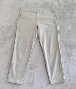 Lululemon Men's ABC Slim-Fit Trouser Pant Warpsterme Size 31X26 - LM5AQXS Cream - Picture 1 of 6