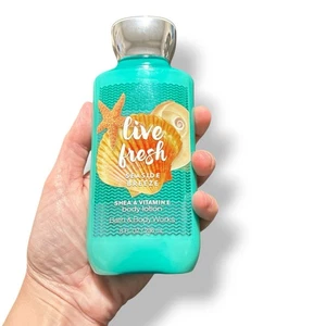 Loción corporal Bath & Body Works Live Fresh Seaside Breeze tamaño completo nueva 8 oz - Imagen 1 de 4