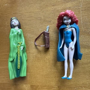 Polly Pocket Disney Princess Brave Lot Merida Queen Elinor Figures g4 - Picture 1 of 4