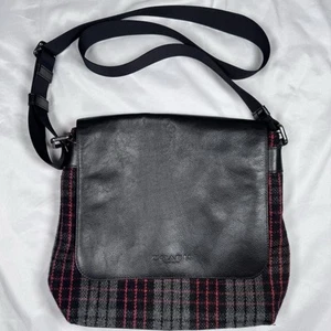 BORSA MESSENGER COACH SULLIVAN DA UOMO IN PELLE DI LANA STAMPATA F71947 - Foto 1 di 5