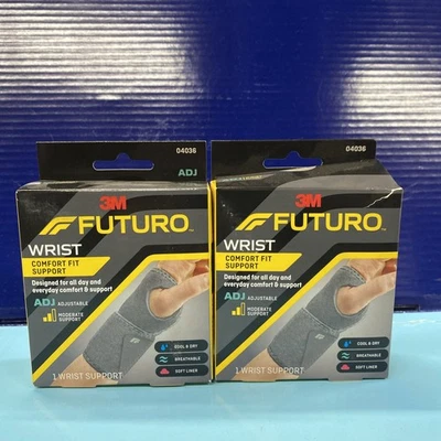 2 X новый в коробке 3M Futuro запястье комфорт подходит поддержка умеренная поддержка регулируемый - Изображение 1 из 3