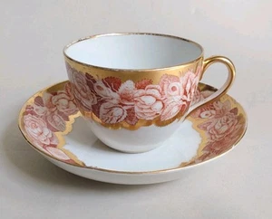 Antique Georgian SPODE or COALPORT pluck and dust cup and saucer c1810 - Picture 1 of 5