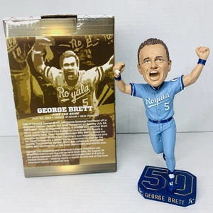 2018 GEORGE BRETT PINE TAR BOBBLEHEAD KC ROYALS 50th SEASON NEW IN BOX RARE MLB - Bild 1 von 24